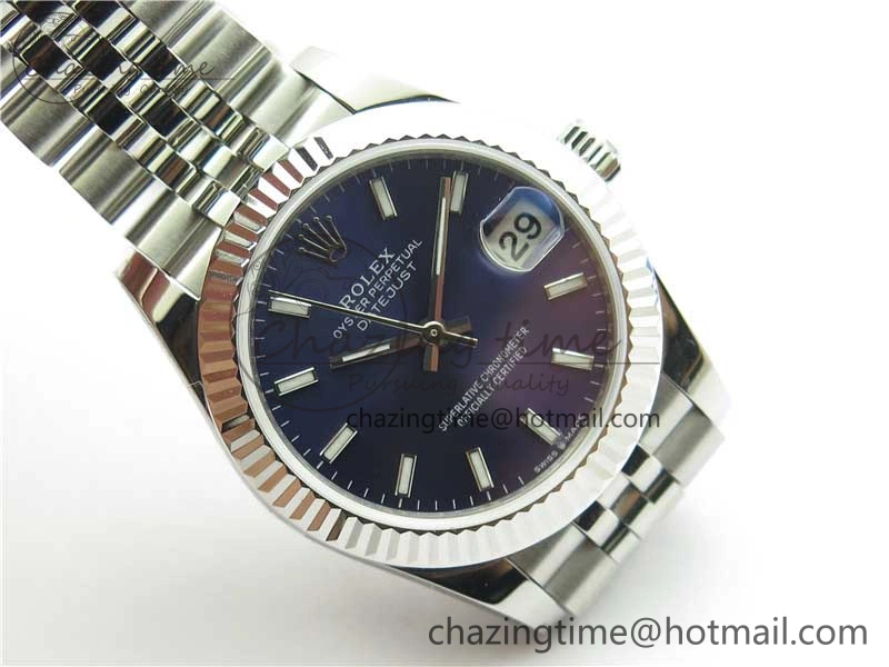 Datejust 31mm 278271 SS BP Maker Best Edition Blue Sticks Marker Dial on Jubilee Bracelet TravelReady 2743