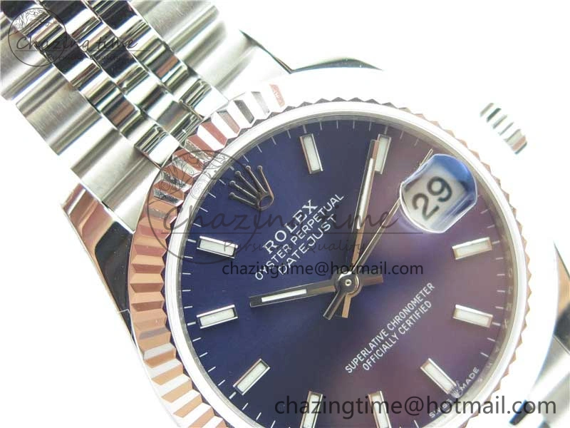 Datejust 31mm 278271 SS BP Maker Best Edition Blue Sticks Marker Dial on Jubilee Bracelet TravelReady 2743