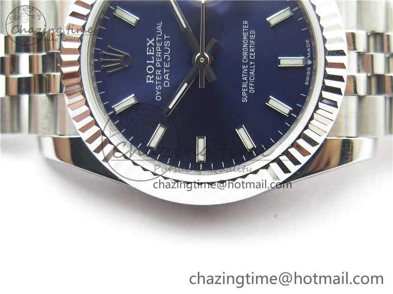 Datejust 31mm 278271 SS BP Maker Best Edition Blue Sticks Marker Dial on Jubilee Bracelet TravelReady 2743