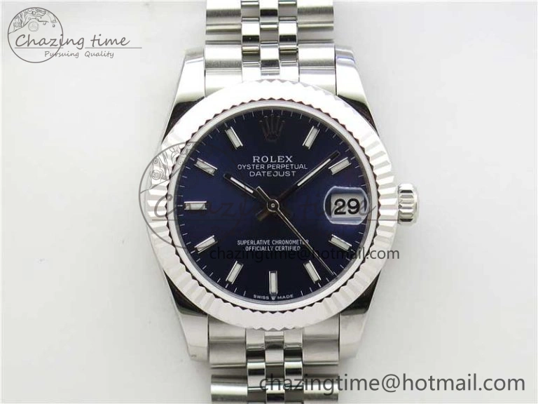 Datejust 31mm 278271 SS BP Maker Best Edition Blue Sticks Marker Dial on Jubilee Bracelet TravelReady 2743