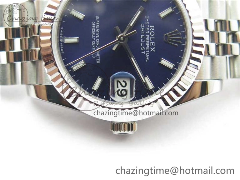 Datejust 31mm 278271 SS BP Maker Best Edition Blue Sticks Marker Dial on Jubilee Bracelet TravelReady 2743