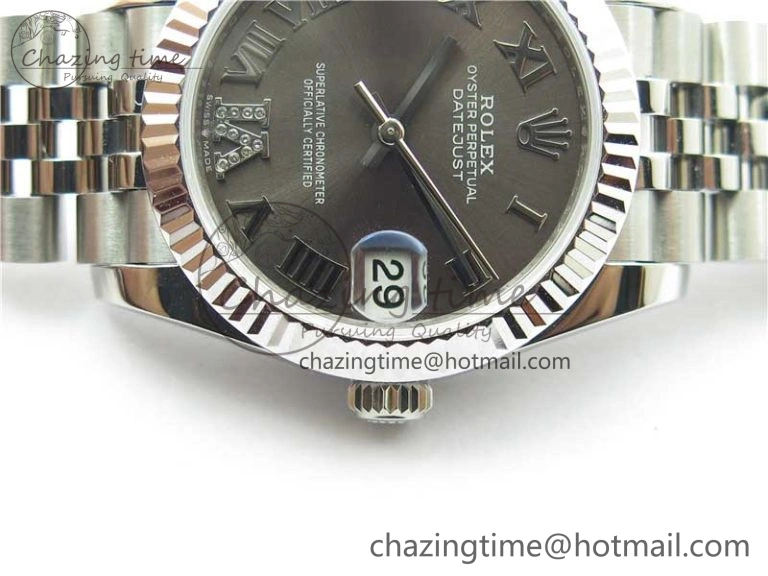HighQuality Datejust 31mm 278271 SS BP Maker Best Edition Gray Roman Dial on Jubilee Bracelet 2744
