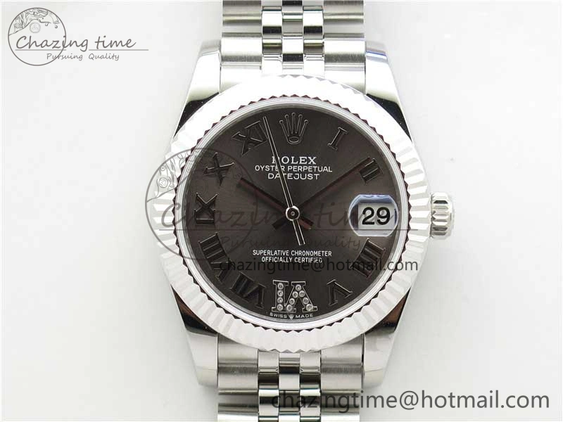 HighQuality Datejust 31mm 278271 SS BP Maker Best Edition Gray Roman Dial on Jubilee Bracelet 2744