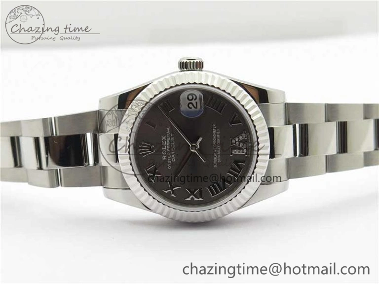 Unique Datejust 31mm 278271 SS BP Maker Best Edition Gray Roman Dial on Oyster Bracelet 10414