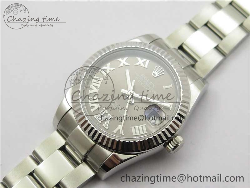 Unique Datejust 31mm 278271 SS BP Maker Best Edition Gray Roman Dial on Oyster Bracelet 10414