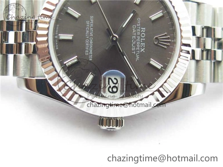 Datejust 31mm 278271 SS BP Maker Best Edition Gray Sticks Marker Dial on Jubilee Bracelet Practical 10398