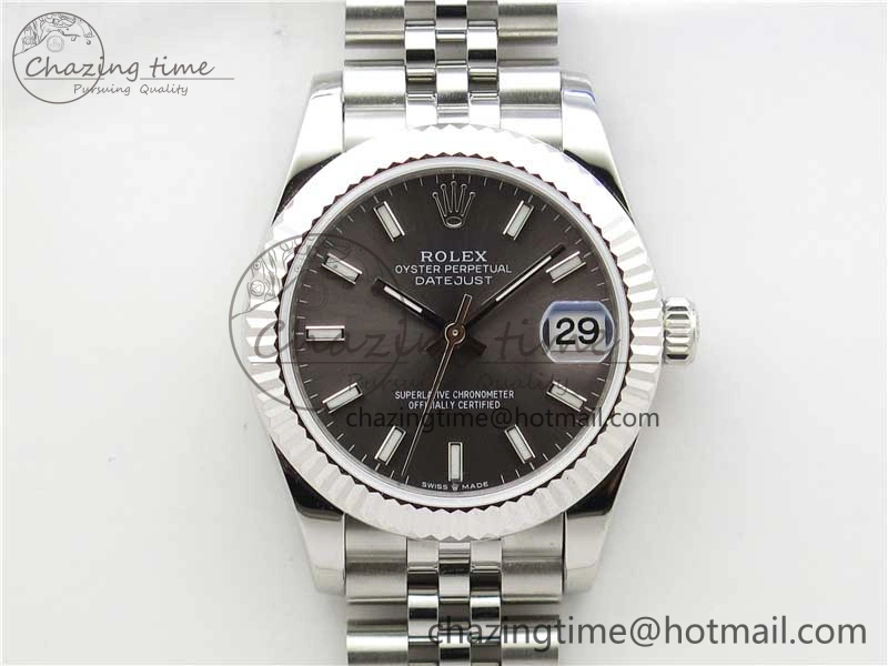 Datejust 31mm 278271 SS BP Maker Best Edition Gray Sticks Marker Dial on Jubilee Bracelet Practical 10398