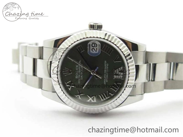 QuickDry Datejust 31mm 278271 SS BP Maker Best Edition Green Roman Dial on Oyster Bracelet 2749