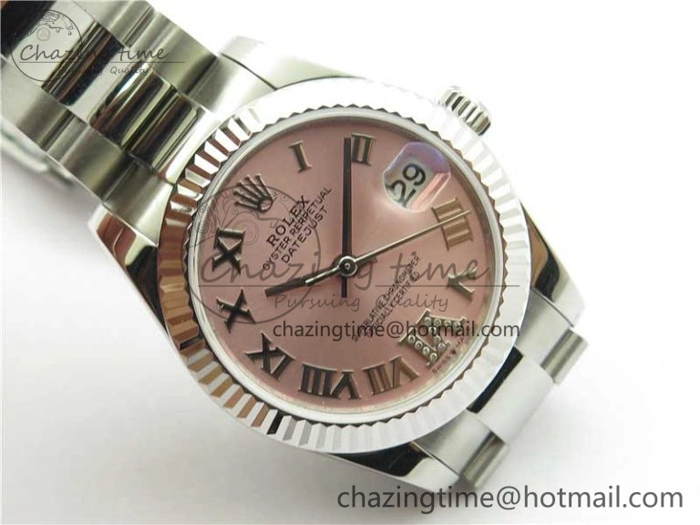 Sophisticated Datejust 31mm 278271 SS BP Maker Best Edition Pink Roman Dial on Oyster Bracelet 10416