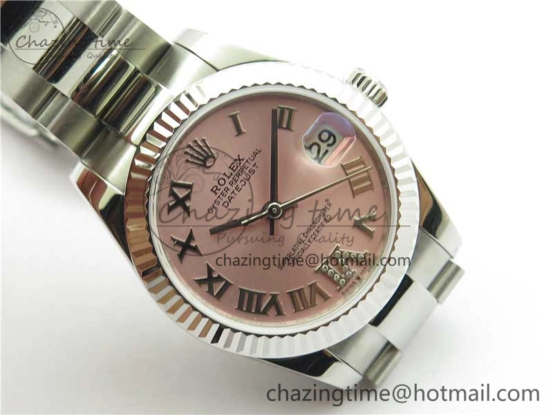 Sophisticated Datejust 31mm 278271 SS BP Maker Best Edition Pink Roman Dial on Oyster Bracelet 10416