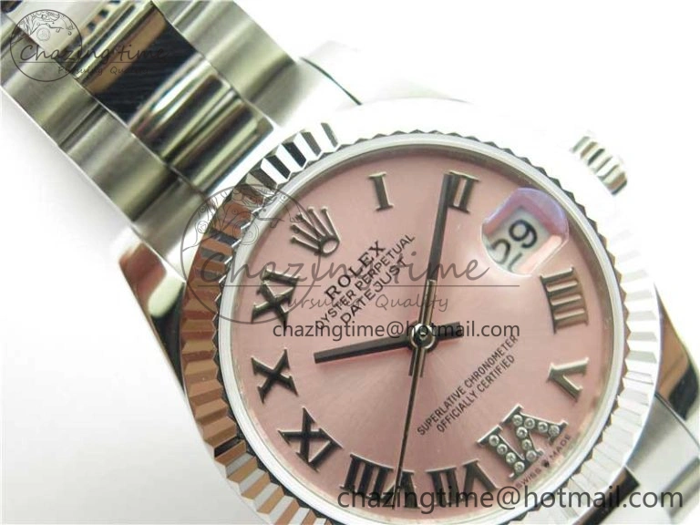 Sophisticated Datejust 31mm 278271 SS BP Maker Best Edition Pink Roman Dial on Oyster Bracelet 10416