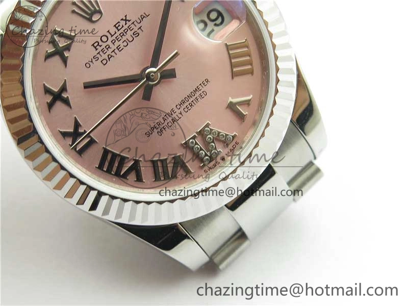 Sophisticated Datejust 31mm 278271 SS BP Maker Best Edition Pink Roman Dial on Oyster Bracelet 10416