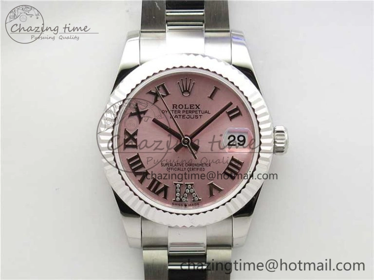 Sophisticated Datejust 31mm 278271 SS BP Maker Best Edition Pink Roman Dial on Oyster Bracelet 10416