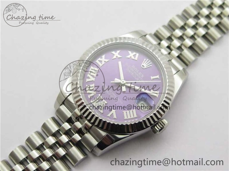 Datejust 31mm 278271 SS BP Maker Best Edition Purple Roman Dial on Jubilee Bracelet RelaxedFit 10395