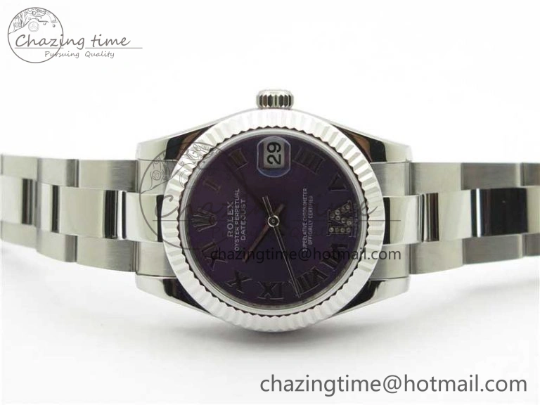 AllSeason Datejust 31mm 278271 SS BP Maker Best Edition Purple Roman Dial on Oyster Bracelet 10419