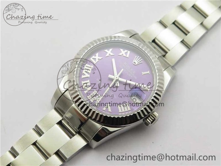 AllSeason Datejust 31mm 278271 SS BP Maker Best Edition Purple Roman Dial on Oyster Bracelet 10419