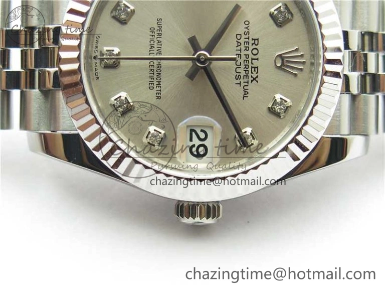 Functional Datejust 31mm 278271 SS BP Maker Best Edition Silver Crystal Dial on Jubilee Bracelet 10410