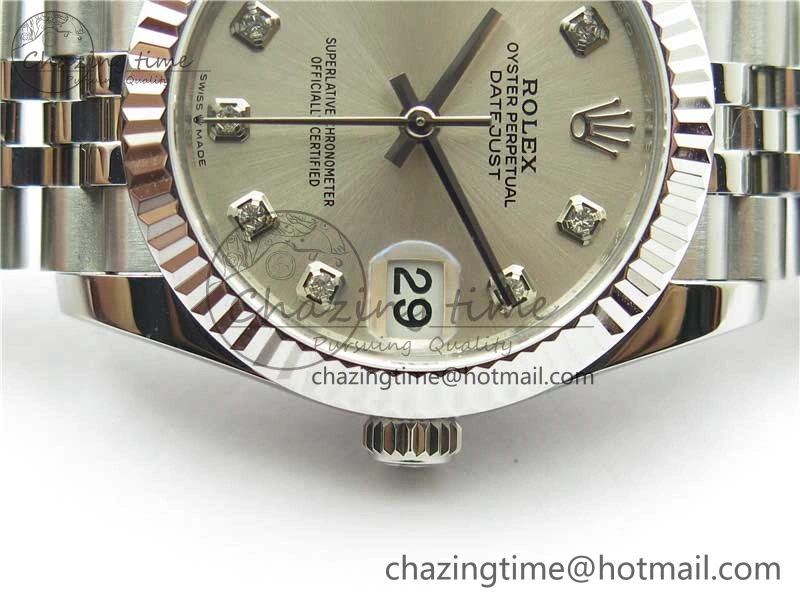 Functional Datejust 31mm 278271 SS BP Maker Best Edition Silver Crystal Dial on Jubilee Bracelet 10410