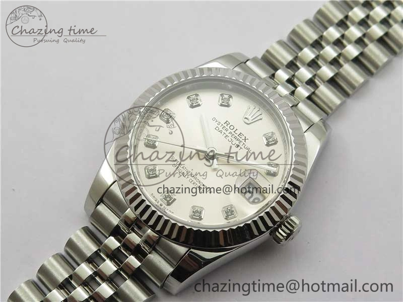 Functional Datejust 31mm 278271 SS BP Maker Best Edition Silver Crystal Dial on Jubilee Bracelet 10410