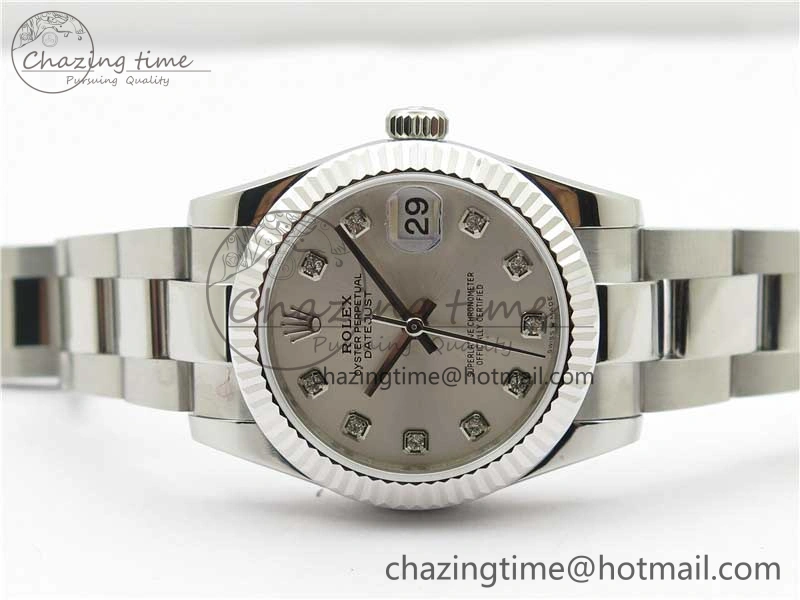 Datejust 31mm 278271 SS BP Maker Best Edition Silver Crystal Dial on Oyster Bracelet Minimalist 10415
