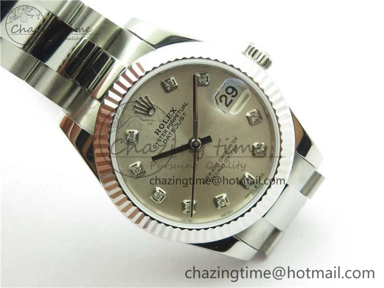 Datejust 31mm 278271 SS BP Maker Best Edition Silver Crystal Dial on Oyster Bracelet Minimalist 10415