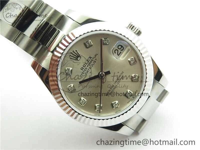 Datejust 31mm 278271 SS BP Maker Best Edition Silver Crystal Dial on Oyster Bracelet Minimalist 10415