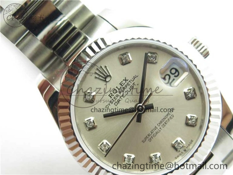 Datejust 31mm 278271 SS BP Maker Best Edition Silver Crystal Dial on Oyster Bracelet Minimalist 10415