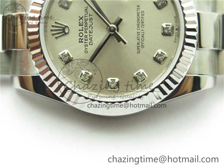 Datejust 31mm 278271 SS BP Maker Best Edition Silver Crystal Dial on Oyster Bracelet Minimalist 10415