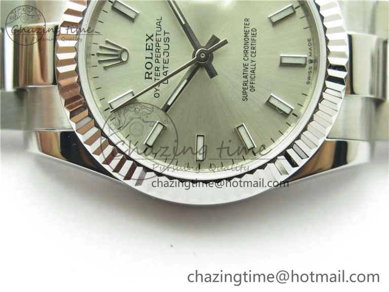 Datejust 31mm 278271 SS BP Maker Best Edition Silver Sticks Marker Dial on Oyster Bracelet ZeroBulk 10401