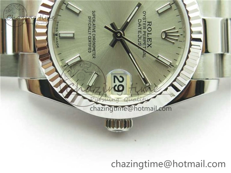 Datejust 31mm 278271 SS BP Maker Best Edition Silver Sticks Marker Dial on Oyster Bracelet ZeroBulk 10401