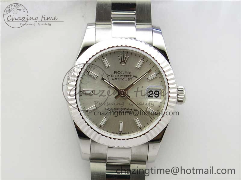 Datejust 31mm 278271 SS BP Maker Best Edition Silver Sticks Marker Dial on Oyster Bracelet ZeroBulk 10401