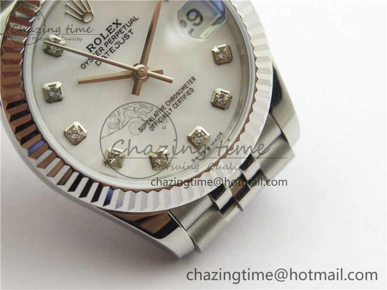 Efficient Datejust 31mm 278271 SS BP Maker Best Edition White MOP Crystal Dial on Jubilee Bracelet 10407