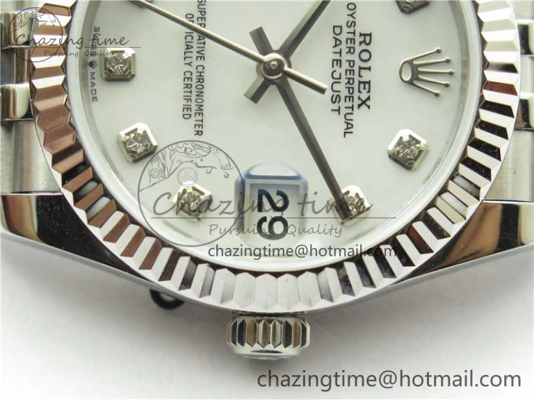 Efficient Datejust 31mm 278271 SS BP Maker Best Edition White MOP Crystal Dial on Jubilee Bracelet 10407