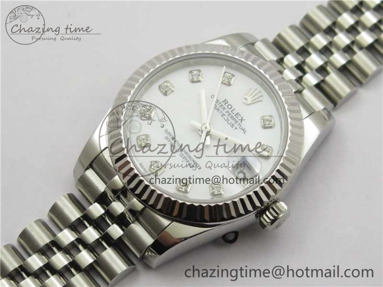 Efficient Datejust 31mm 278271 SS BP Maker Best Edition White MOP Crystal Dial on Jubilee Bracelet 10407