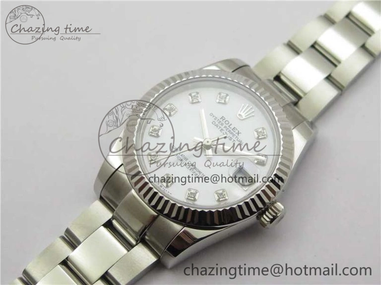 Seasonal Datejust 31mm 278271 SS BP Maker Best Edition White MOP Crystal Dial on Oyster Bracelet 10424