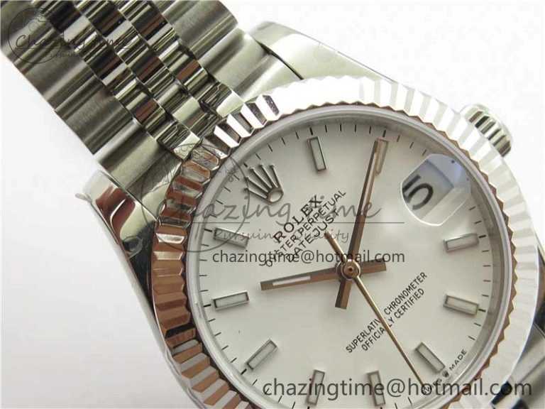 Minimalist Datejust 31mm 278271 SS BP Maker Best Edition White Sticks Marker Dial on Jubilee Bracelet 10406
