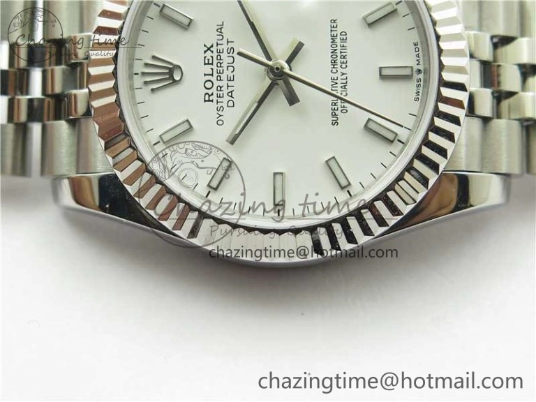 Minimalist Datejust 31mm 278271 SS BP Maker Best Edition White Sticks Marker Dial on Jubilee Bracelet 10406