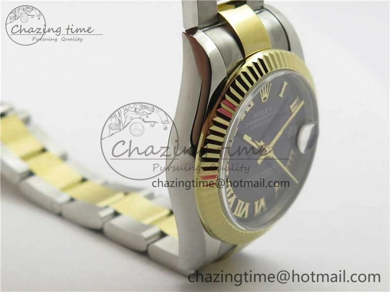 Practical Datejust 31mm 278273 SS YG BP Maker Best Edition Black Roman Dial on SS YG Oyster Bracelet 10392