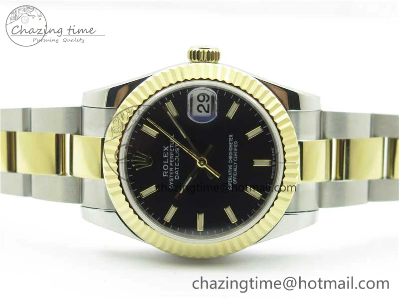 Datejust 31mm 278273 SS YG BP Maker Best Edition Black Sticks Markers Dial on SS YG Oyster Bracelet Timeless 2718