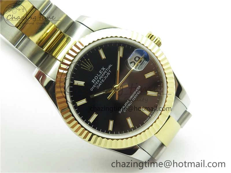 Datejust 31mm 278273 SS YG BP Maker Best Edition Black Sticks Markers Dial on SS YG Oyster Bracelet Timeless 2718