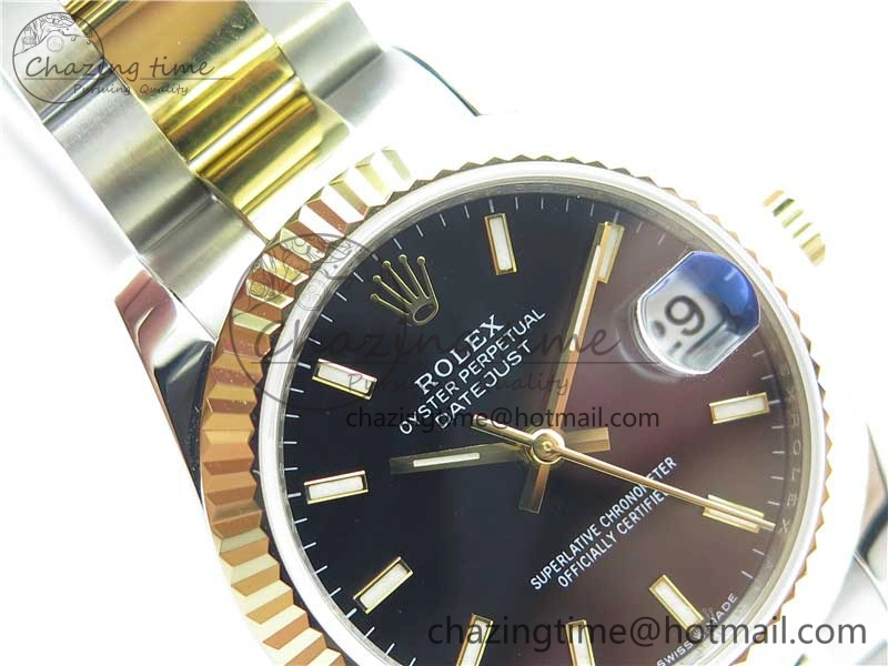 Datejust 31mm 278273 SS YG BP Maker Best Edition Black Sticks Markers Dial on SS YG Oyster Bracelet Timeless 2718