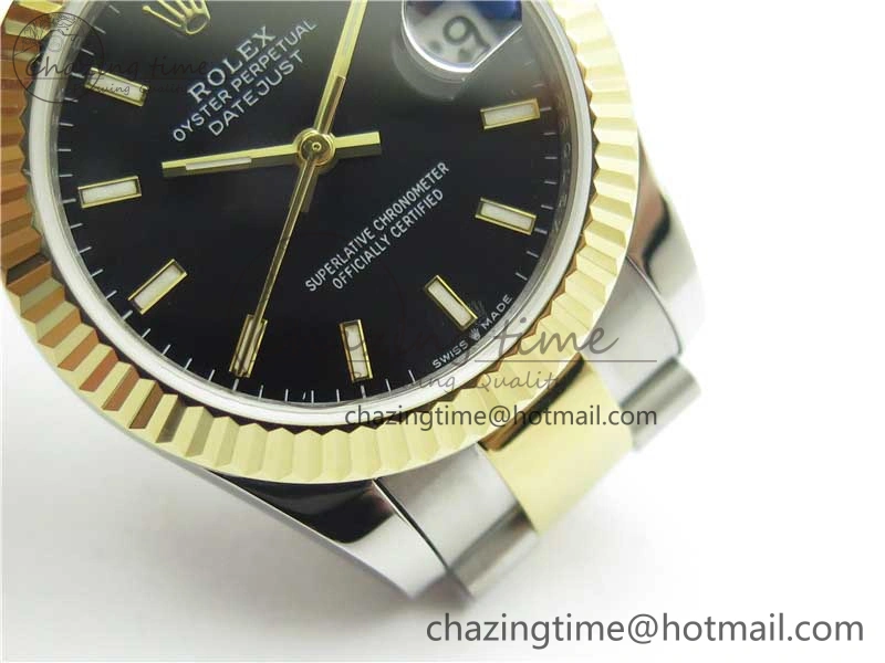 Datejust 31mm 278273 SS YG BP Maker Best Edition Black Sticks Markers Dial on SS YG Oyster Bracelet Timeless 2718