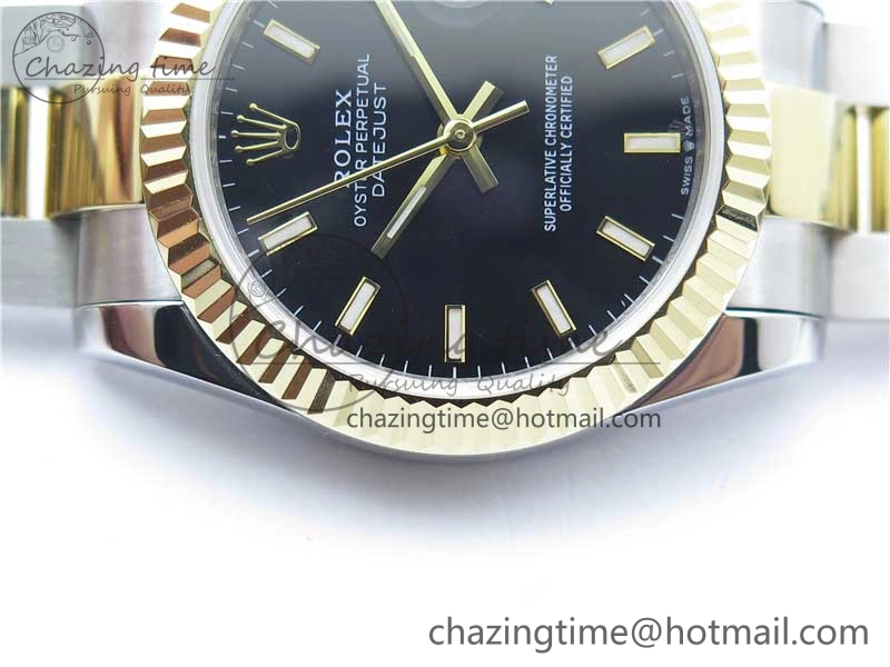 Datejust 31mm 278273 SS YG BP Maker Best Edition Black Sticks Markers Dial on SS YG Oyster Bracelet Timeless 2718