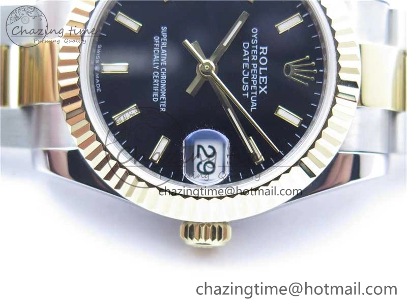 Datejust 31mm 278273 SS YG BP Maker Best Edition Black Sticks Markers Dial on SS YG Oyster Bracelet Timeless 2718