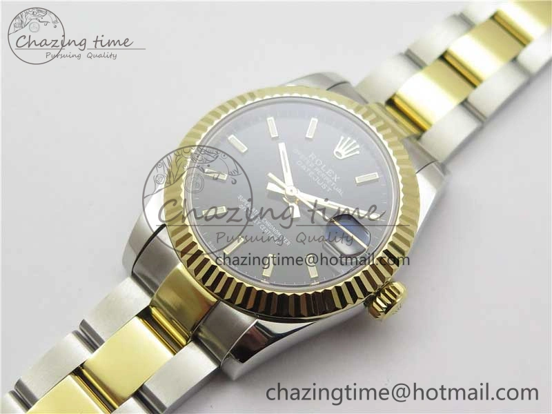 Datejust 31mm 278273 SS YG BP Maker Best Edition Black Sticks Markers Dial on SS YG Oyster Bracelet Timeless 2718