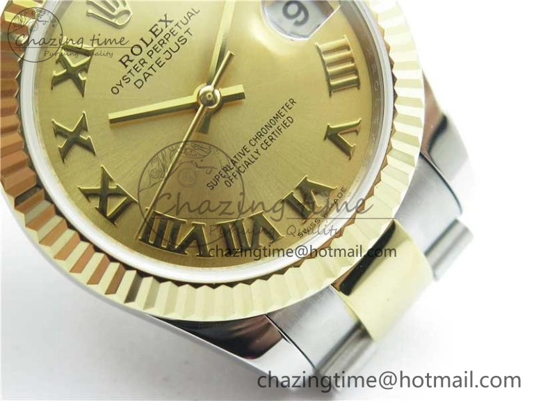 Lightweight Datejust 31mm 278273 SS YG BP Maker Best Edition Gold Roman Dial on SS YG Oyster Bracelet 10388