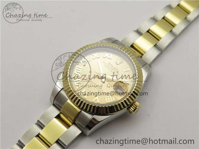 Lightweight Datejust 31mm 278273 SS YG BP Maker Best Edition Gold Roman Dial on SS YG Oyster Bracelet 10388