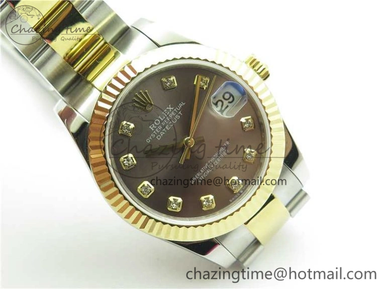 Lightweight Datejust 31mm 278273 SS YG BP Maker Best Edition Gray Diamonds Dial on SS YG Oyster Bracelet 2715