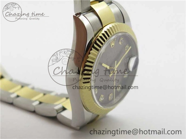 Lightweight Datejust 31mm 278273 SS YG BP Maker Best Edition Gray Diamonds Dial on SS YG Oyster Bracelet 2715