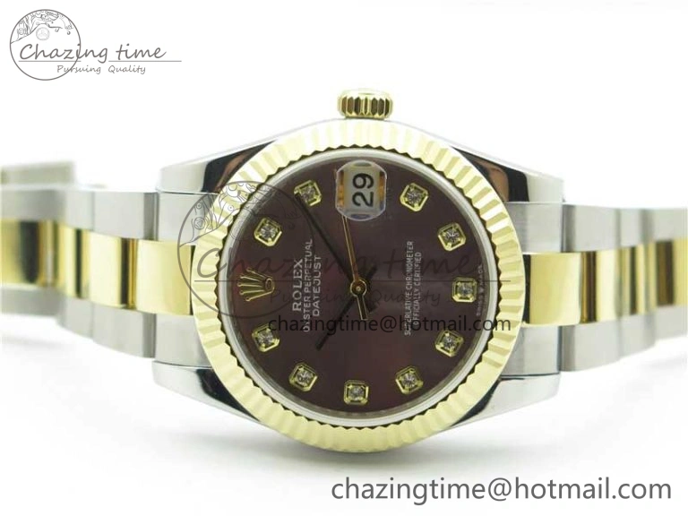 Datejust 31mm 278273 SS YG BP Maker Best Edition Gray MOP Diamonds Dial on SS YG Oyster Bracelet OnTrend 10393